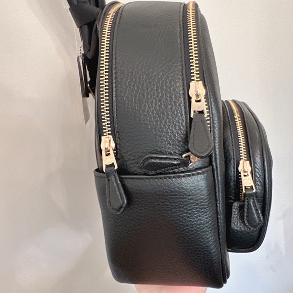 NWT Coach Mini Court Backpack in Black Authentic C8603 - Picture 2 of 10